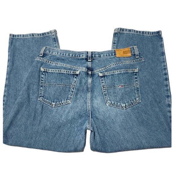 Tommy Hilfiger Cropped Boyfriend Jeans Women’s Size 10 New Vintage Wash Y2K - Picture 2 of 4